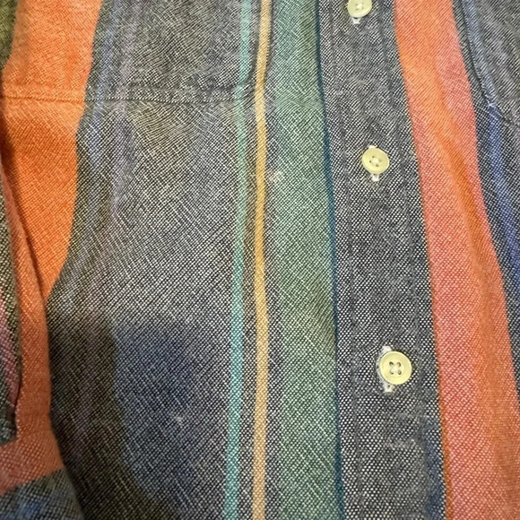 multi colored striped boho button up - Picture 5 of 5